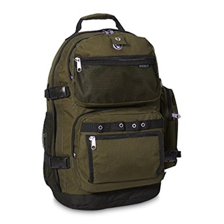 Better Than A Brand Oversized Deluxe Backpack - Olive & Black BE2964253